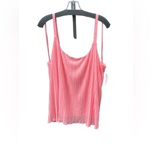 New York & Company Coral Wrinkle Appearance Tank top- New with Tags